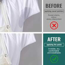 20pcs Disposable Underarm Sweat Pads | Ergonomic Design, Strong Absorbency & Invisible Comfort, Breathable White Pads For Bras, Gym, Workouts, Daily Use