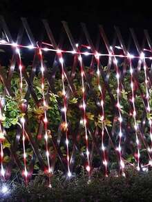 1pc Solar Powered LED String Lights, Tubular Rope Fairy Garden Lights, Outdoor Garden Decoration, 3 Sizes: 866.14in/472.44in/275.59in, Halloween Decorative Lights - Multicolor - View 4