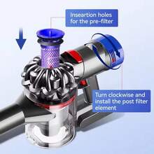 戴森预滤网 + HEPA Post V7 V8 吸尘器替换预滤网和后滤网配件