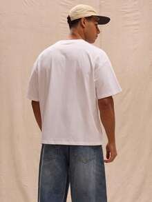 Boxy Fit Oversized-Shirt Spring Summer Streetstyle Easter Vacation SZWL - White - View 2