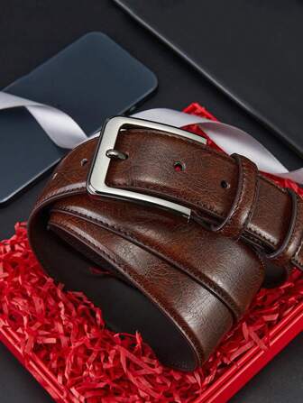 Joopzqm [Casual Belt] Men's Pin Buckle Casual Belt Daily Commuting, Business Party, Festival Birthday Gift Autumn-Winter Accessories,Suitable For Teens, Youth,Men,Casual, Outdoor, Athletic, Vacation, Graduation Gifts, Birthday, Daily Wear