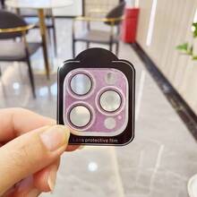 Pink Glitter Camera Lens Protector Film For IPhone 16 Pro/16 Pro Max/15 Pro Max/15 Pro/15/14 Pro Max/14 Pro/14/13 Pro Max/13 Pro/13; Full Coverage Lens Protector, Fashionable Decoration, Suitable For Large Aperture Phone Cases, Easy To Install, Fashionable Women's Phone Accessory. Suitable For Daily Protection, Office, Home Use, Waterproof, Shockproof, Anti-Drop, Anti-Scratch. - Baby Pink - View 6