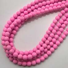 50pcs 8mm Colored Volcanic Stone Round Beads DIY Handmade Bead Jewelry Accessories Bracelet Necklace Accessories