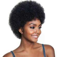 A Piece Synthetic Short African Fluffy Wig,Women's Large Elastic Soft Short Daily Party Wig For Party Halloween Daily Cosplay Wear