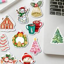 50PCS Christmas Stickers Vinyl Stickers Scrapbook, Journaling, Laptop, Bumper, Skateboard, Water Bottles, Computer, Phone, Cartoon, Hard Hat, Car Stickers - Multicolor - View 6