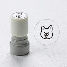 1 件可爱小狗光敏印章，可爱宠物动物，自墨，适合学生、教师、朋友、礼品包装、手工 DIY 装饰、信封和文具密封，可重复使用