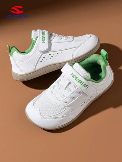 HOBIBEAR Wide Toe Box Sneakers For Teens, Boys & Girls Wide Fit Breathable Rubber Sole Outdoor Comfortable Walking Shoes, Suitable For All Seasons Campus Wear