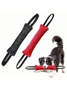A Chew Stick With A Wear-Resistant Double Handle And Teeth Cleaning, An Interactive Dog Training Toy, Suitable For Puppies To Large Dogs. Ideal For Playing Tug-Of-War, The Durable, Unbreakable Rope Has Great Pulling Power. - Multicolor - View 2