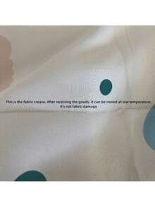 1pc Minimalist Digital Print Colorful Cloud Blackout Decorative Curtain (220g/M²) - Beige - View 5