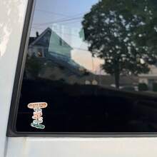 Cartel de playa "The Summer I Turned Pretty" para coche - Pegatina para coches, portátiles, botellas de agua, cascos - Formas asimétricas semimate que se pueden usar en madera, plástico, vidrio, metal, cerámica