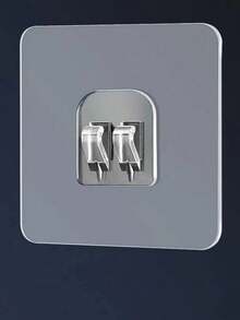 10 piezas Ganchos organizadores de baño, ganchos colgantes para inodoro, balcón y tocador, estante de almacenamiento de montaje en pared sin taladrar