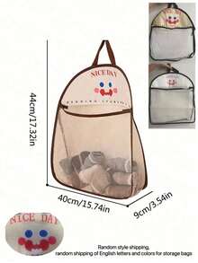 1pc Mesh Bag, Polyester Breathable And Washable Laundry Bag, Wall Mounted Underwear And Sock Organizing Bag, Suitable For Organizing Bathrooms, Bedrooms, Homes, Kitchens, Wardrobes, School Essentials, University Dormitories, Clothing Organizers