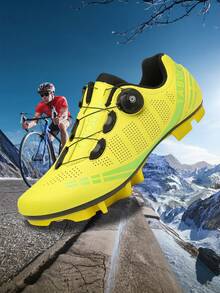 Giày đạp xe TABOLU A27 MTB Unisex dành cho nam và nữ, Giày đạp xe leo núi Giày thể thao & ngoài trời Giày đua tốc độ Giày đạp xe leo núi đường mòn, Chống trượt và chống mài mòn, Nhẹ và thoải mái, Giày đạp xe ngoài trời thời trang - Màu vàng - Xem 4
