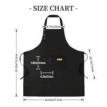 Funny Chef Apron For & - Adjustable Cooking Apron With "Whatever Happens We're Eating It" Slogan & /Fork Design - Heavy-Duty BBQ Apron, One Size Fits All - Ideal Gift For Dad, Mom, Chefs (Black/White) - Đen- - Xem 7