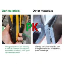 4/1pc Self-Adhesive Garage Corner Protector - No Drilling Required, Foam Bumper With Reflective Warning Strip, Suitable For Cars, Trucks And Parking Lot Wall Protection, Bumper Protection, Contoured Design, No Drilling Installation