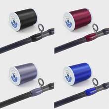 Kit de reparación de caña de pescar, suministros todo en uno para ojales de caña de pescar con kit con guías de acero inoxidable para cañas de spinning/casting - Kit de roscas - Ver 4