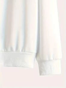 GRDR Men's Solid Color Long Sleeve Casual Loose Fit Crew Neck Sweatshirt