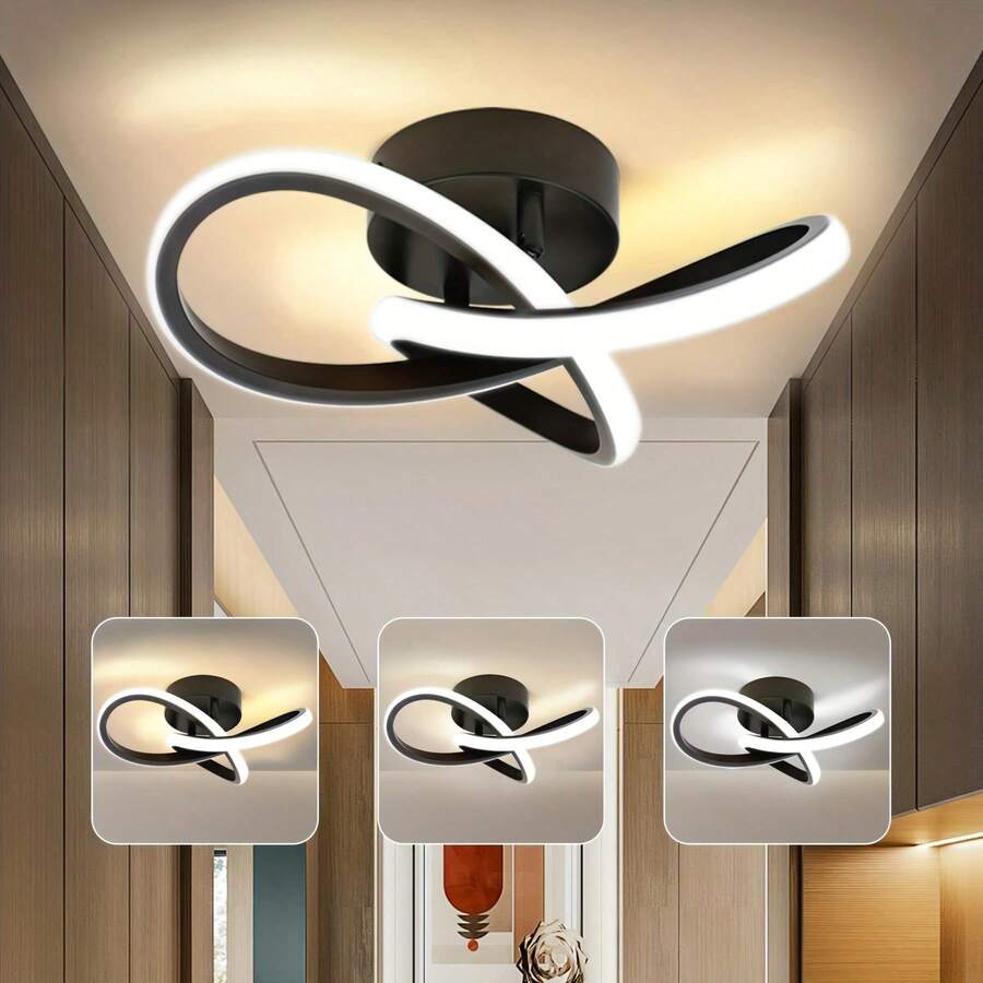 Lumière de couloir LED moderne et minimaliste créative, style nordique pour le hall d'entrée, le balcon, le vestiaire et le plafond