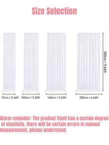 白色珍珠镶嵌薄纱窗帘,配有优雅的珍珠窗帘系带,6.5 英尺 X 10 英尺薄纱面料蕾丝桌旗,优雅的婚礼和派对装饰,纯色白色薄纱窗帘,波西米亚风格乡村桌布,适用于新娘送礼会生日派对婚礼拱门过道面纱甜点桌装饰卧室客厅。 - 彩色 - 查看 10