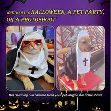 1 szt. Kostium pokojówki dla kota i psa, dekoracja na imprezę, zabawny strój dla małych/średnich psów i kotów, odpowiedni dla małych/średnich zwierząt