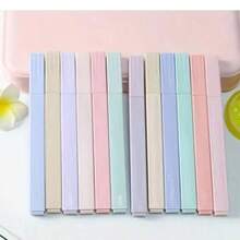 1 支彩色荧光荧光笔 - 细尖流畅书写标记，适用于笔记、办公、艺术和学校用品 - 7 种鲜艳颜色，办公用品 | 凿子尖标记 | 粗体彩色墨水，随机颜色荧光笔 - 隨機顏色 - 查看 8