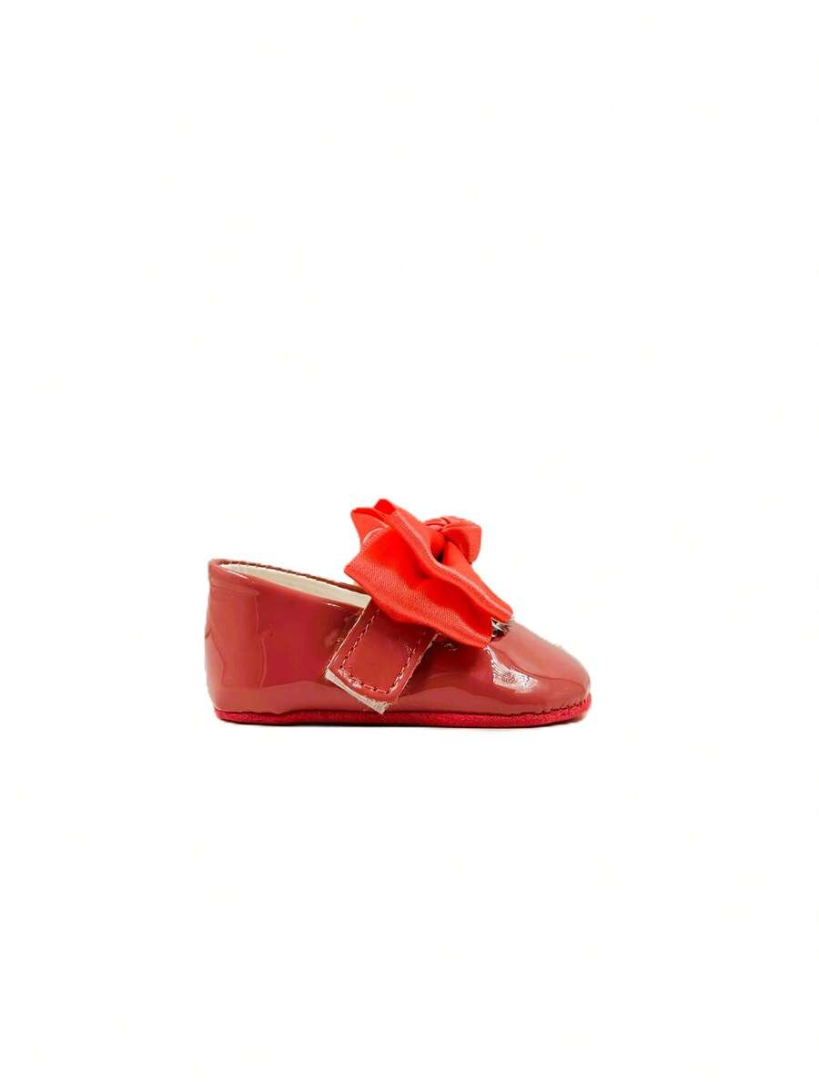 Zapato Bebé Niña Recien Nacido Primeros Pasos Ligero 200 Charol Balam - Rojo - Ver 1