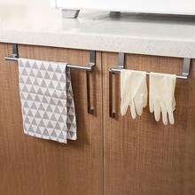 1 Stück/2 Stück, Edelstahl Küchenschrank Tür Handtuchhalter, nahtlos für Badezimmer Tür Rückseite, Küchentür Handtuchstange Aufbewahrungsregal, Hochzeitsdekoration, Weihnachtsdekoration, Geburtstagsgeschenk, Weihnachtstischdekoration, Weihnachten, Weihnachtsdekorationen, Weihnachtsgeschenke
