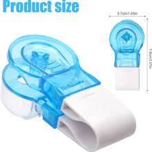 Dispensador de medicamentos de 1/2 peças, dispositivo anticontaminação para uso doméstico, removedor de comprimidos portátil para idosos, abridor de comprimidos, removedor de comprimidos com caixa de comprimidos, abridor de blister, adequado para cuidados com as unhas e pacientes com artrite (cor aleatória)