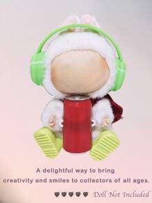 3pcs Doll Plastics Headphones Glasses Shoes For Labubu, Perfect DIY Fashion Gift Set For Teens, Students, Teachers, Bridesmaids & Friends | Ideal For Festivals, School Events, Holidays, Halloween, Autumn & Winter Celebrations, Christmas Decorations & Gifts | Great For Summer Vacations, Back To School, Outdoor Travel, Weddings, Family Trips & Travel Essentials (Doll Not Included)