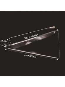 1pc Minimalist High-Quality Home Storage Corner Shelf, Acrylic Wall Mount Bathroom Organizer Rack, Toilet Vanity Shelf, Bathroom Accessories, Room Decor