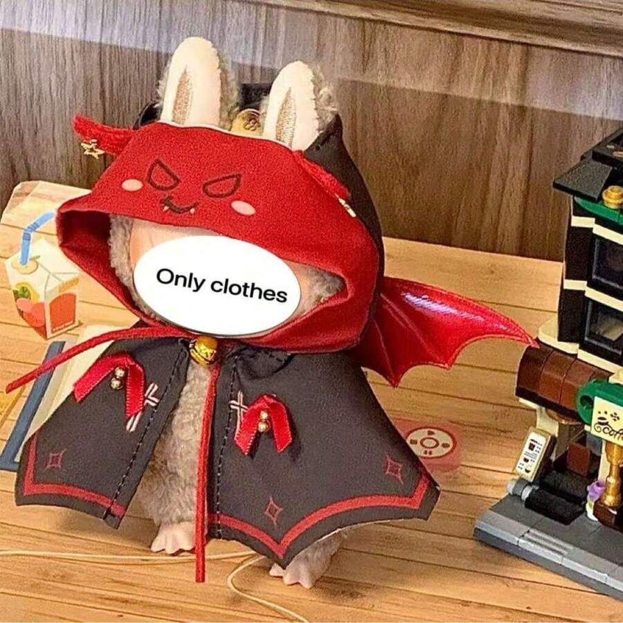 新款17厘米拉布布娃娃服装套装，17厘米Labobo国王斗篷服装系列，可拆卸服装（仅限服装），适合第一代和第二代Labobo服装，派对服装（不含鞋子） - 彩色 - 查看 1