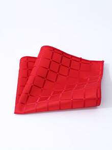 1 chiếc khăn vuông bỏ túi họa tiết kẻ caro trơn màu, khăn tay mỏng dành cho nam dùng trong đám cưới, tiệc, khăn quàng cổ hình tam giác, quà tặng cho nam giới - A - Xem 15