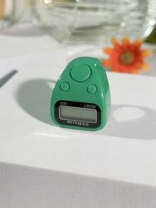 LED 显示计数器环，带复位按钮的手动按压电子数字计数器 - 耐用的 PC 和 PVC 材质，紧凑的设计，大显示屏，缓解压力的手压计数器，用于祈祷、编织、运动计数等的手指计数器（混合颜色） - 彩色 - 查看 5