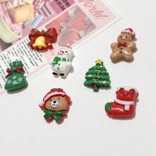 Creative Santa Claus Refrigerator Magnets, Snowman, Reindeer Refrigerator Stickers, Creative Stickers Photo Wall Black And White Version Home Kitchen Decoration Stickers, Cute Decoration Stickers, Kitchen Office Whiteboard Storage Cabinet Decoration, Kitchen Decoration, Home Decoration, Valentine's Day Gifts, Gifts For Friends And Family - Multicolor - View 3