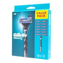 GILLETTE Man Shaving & Accessories And Nose Hair Trimmer - Maquinilla de Afeitar + 12 Recambios - 查看 1