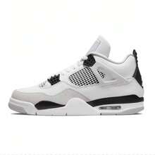 Retro White Cement -Retro , Suitable Forboth Courtand Street  Plain    Casual    Hot Pressing    Sneakers  School  Holiday  Home  Outdoor  Gym & Fitness    The Four Seasons - Đen và trắng - Xem 1