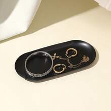 Qtip Holder Dispenser With Tray Bathroom Jar Storage Organization Acrylic Apothecary Jars Canisters , Cotton Ball Qtip Holder Bathroom Set With Black Lids For Cotton Swab Halloween Storage