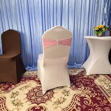 99pcs Milk Velvet Fabric +9 Colors Elastic Lycra Spandex Stretch Chair Strap Sashes Bands Bows Ties With Buckle Universal Fit, For Chair Covers And Tablecloth Decor, Suitable For Weddings, Banquets, Birthday Parties, 29 Other Scenarios - 淺粉紅色 - 查看 4