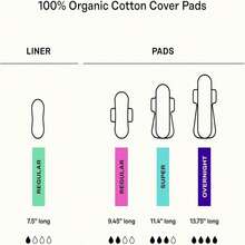 The Honey Pot Company - Sanitary Pads For Women - Non-Herbal Overnight W_Wings - Organic Cotton Cover, &Amp; Ultra-Absorbent Pulp Core - Feminine Care - FSA &Amp; HSA Eligible - 12 Ct - ColourH - 查看 8