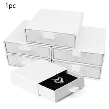 10pcs Jewelry Gift Boxes, 3.5 X 3.5 Inch White Cardboard Jewelry Boxes, Bulk Small Jewelry Boxes With Lids, For Necklace Ring Earring Display Boxes, Earring Ring Necklace Storage Boxes - White - View 13