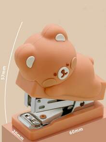 قطعة واحدة من مدبس الدمية المصغر بتصميم كرتوني لحيوانات الكابيبارا والدب والأرنب والبط، أداة تجليد محمولة للمكتب والمدرسة، سلسلة من الهدايا الأساسية لطلاب العودة إلى المدرسة - مقاس واحد - مشاهدة 14