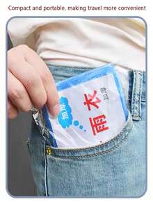 4pcs Portable Disposable Compressed Transparent Long Raincoat, Card-Sized Easy To Carry, Simple And Practical, Essential For Travel