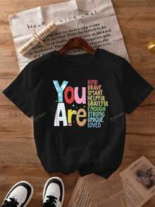 Summer Tops,You Are Very Friendly T -Shirt, Return To School T -Shirt, Teacher T -Shirt, Teacher Thanks To T -Shirts, Retro Teachers T -Shirts, Kindergarten Teachers,Graphic Tees Women