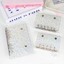 A6、A7、M5透明彩色星形螺旋笔记本套装，简约六孔活页夹笔记本封面贴纸，活页夹贴纸，学校用品必备 - 彩色 - 查看 7