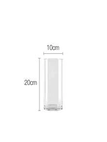 Jarrón de cilindro transparente de acrílico, jarrón de flores resistente a caídas para hidroponía, bambú de la suerte, decoración de sala de estar y dormitorio, jarrón de vidrio para decoración del hogar - Multicolor - Ver 8