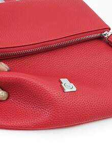 MINGYOU 女士超柔软红色 PU 钱包 动物与树皮纹理 大容量 多功能手机钱包 精致扣环 多卡位 手拿包 拉链硬币和证件夹 柔软轻便 适合聚会 约会 节日 女士礼物 钱包 钱夹 长款钱包 - 紅色 - 查看 3