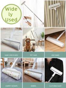 3个装替换粘毛滚筒，大号宠物毛发去除滚筒，地毯清洁粘毛滚筒，除毛器，长柄粘毛拖把[3个替换装]，7.48英寸/19厘米长，适用于清洁地毯、地板、沙发、床、汽车、衣物和宠物毛发，圣诞礼物，圣诞装饰，房间装饰，桌面收纳，母亲节礼物，新年礼物，可定制 - 彩色 - 查看 6