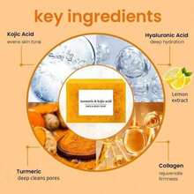 Turmeric Soap,Deep CleansingSoap,Moisturizing Soap For Face &Body,Body Wash & Soap For Women& Men Jabon Curcuma Body CareComfort Skin Care Skin Care Glow Recipe Skincare Skin Care Products Skin Care Sets - 黃色 - 查看 6