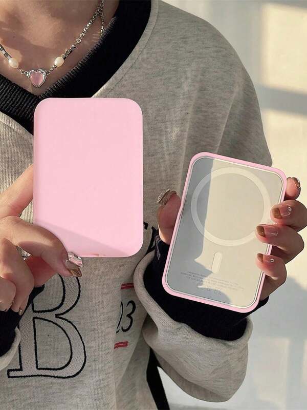 TPU Soft Matte MagSafe Battery Protective Case, Compatible, Full Coverage Protection, Anti-Drop Design, Delicate Touch, Compatible With Wireless Charger Cable Protector, Charger Protector