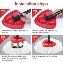 Spin Mop Base For /Ocedar EasyWring Microfibre Spin Mop 1 Tank System Rotating Triangle Mop Heads Refill Plastic Cover Replacement Accessories